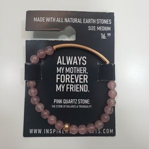 Always My Mother, Forever My Friend.  Pink Quartz